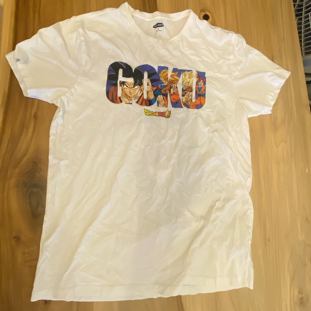 Old Navy Medium White Goku T-Shirt